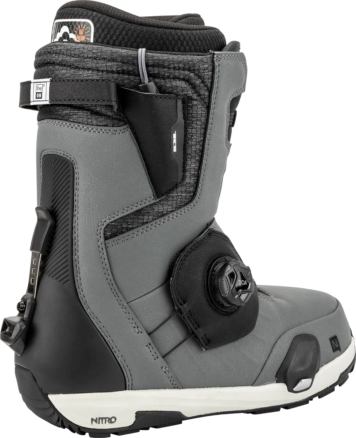 Nitro Men's Snowboards Profile Step On TLS All Mountain Freeride Freestyle Premium Quick Lacing System Step On Boot Snowboard Boot