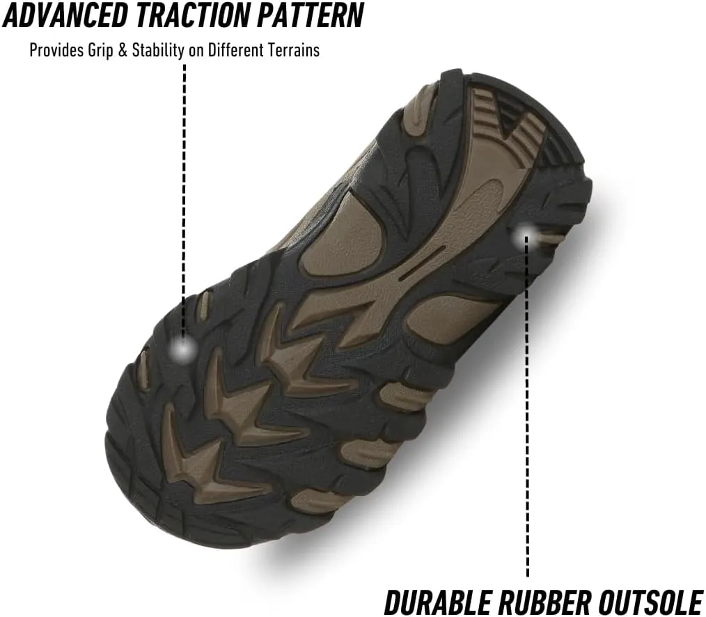 Northside Unisex-Child Rampart Mid Hiking Boots - Lightweight Performance | Suede/Ripstop Nylon Moisture-Wicking Quick Lace-Up Durable TPR Outsole | Kids Hiking Adventure Essential