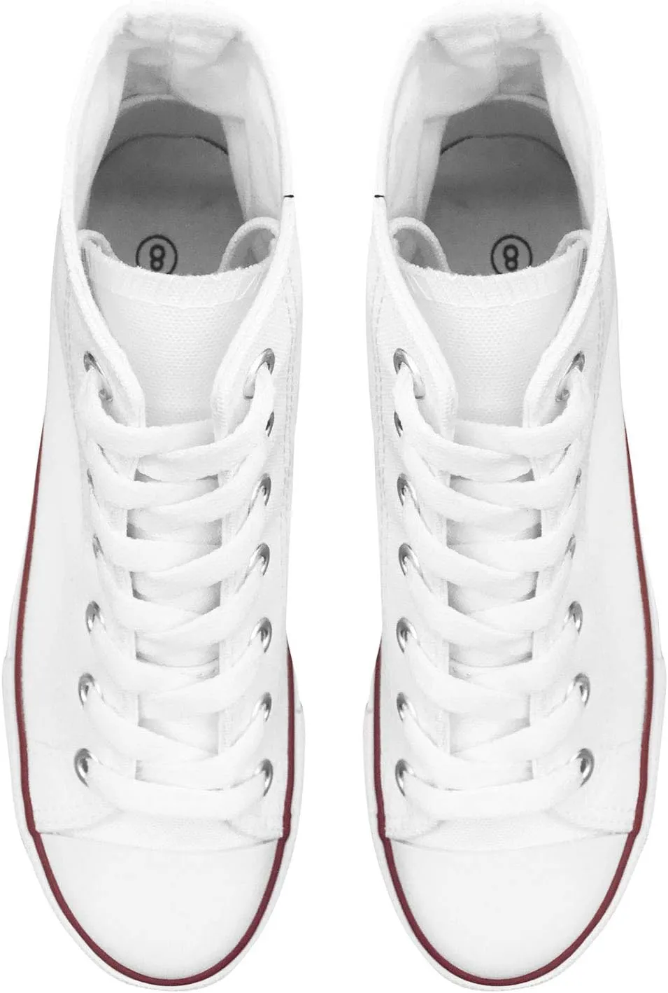 Official Men Blank Low Top Rubber Sole Casual Canvas Sneaker Shoes