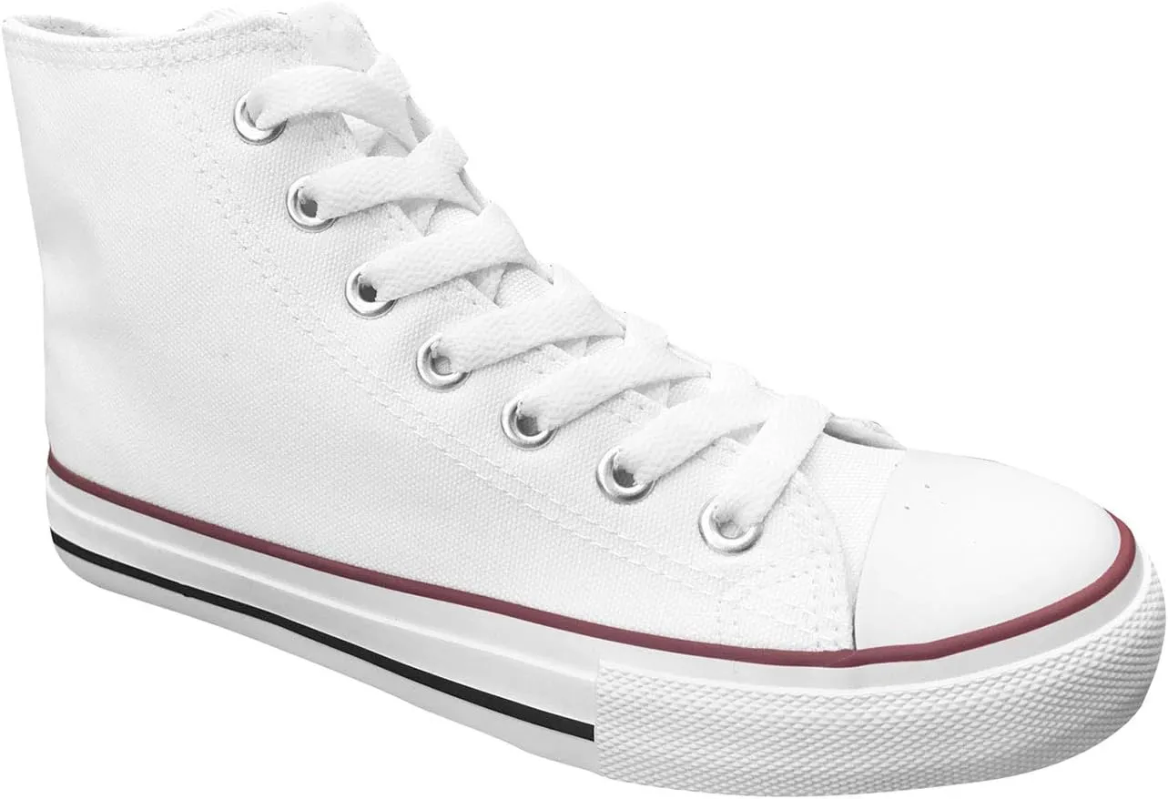 Official Men Blank Low Top Rubber Sole Casual Canvas Sneaker Shoes