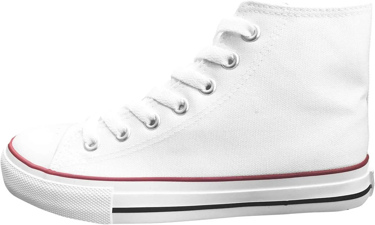 Official Men Blank Low Top Rubber Sole Casual Canvas Sneaker Shoes