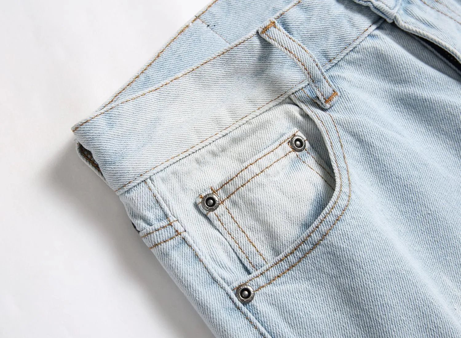 OIIIO Men's Ripped Slim Fit Straight Leg Jean Denim Pant