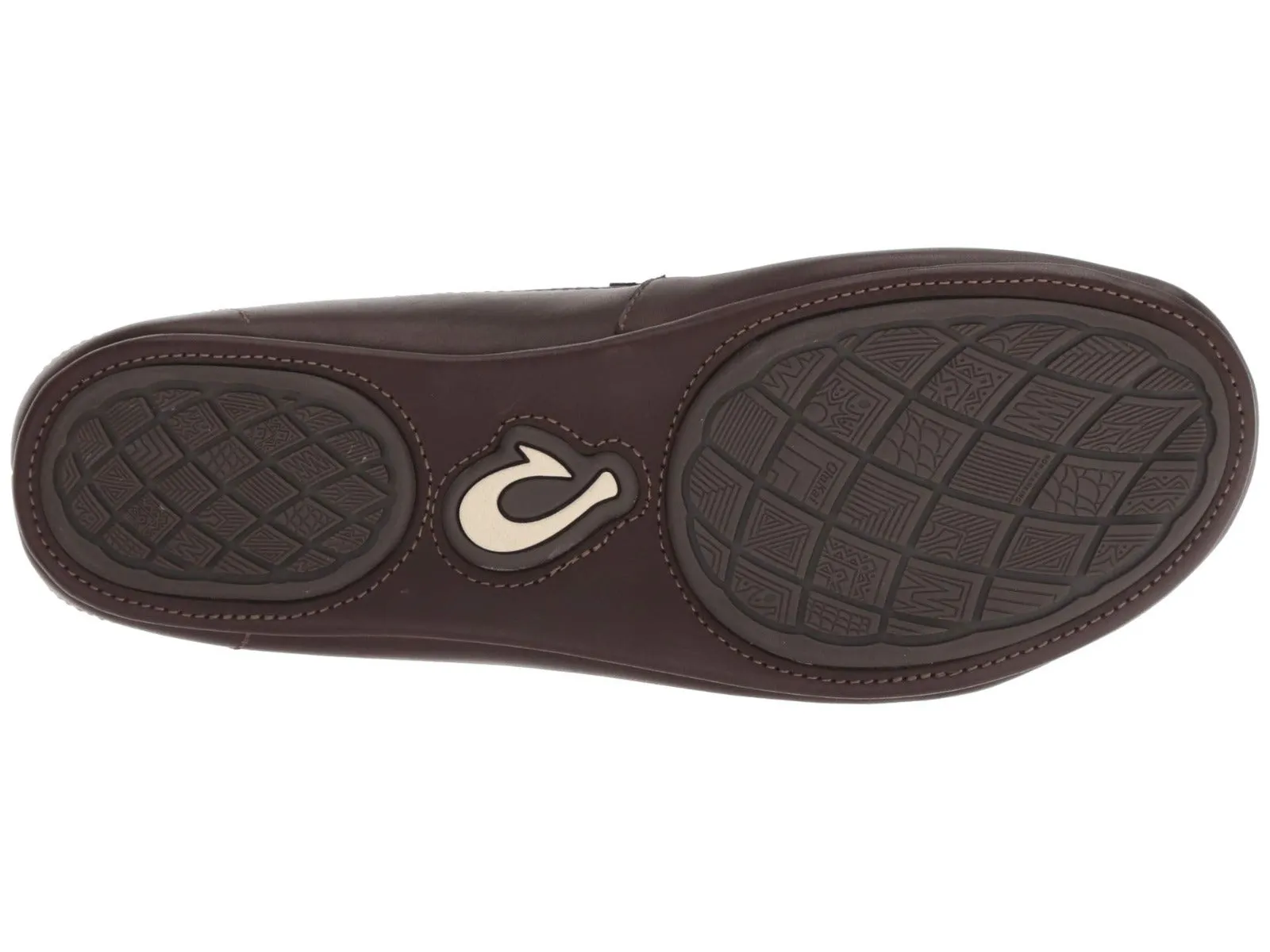 Olukai Dark Brown Kulana Mens Leather Mens Comfort Shoes 10380-6363