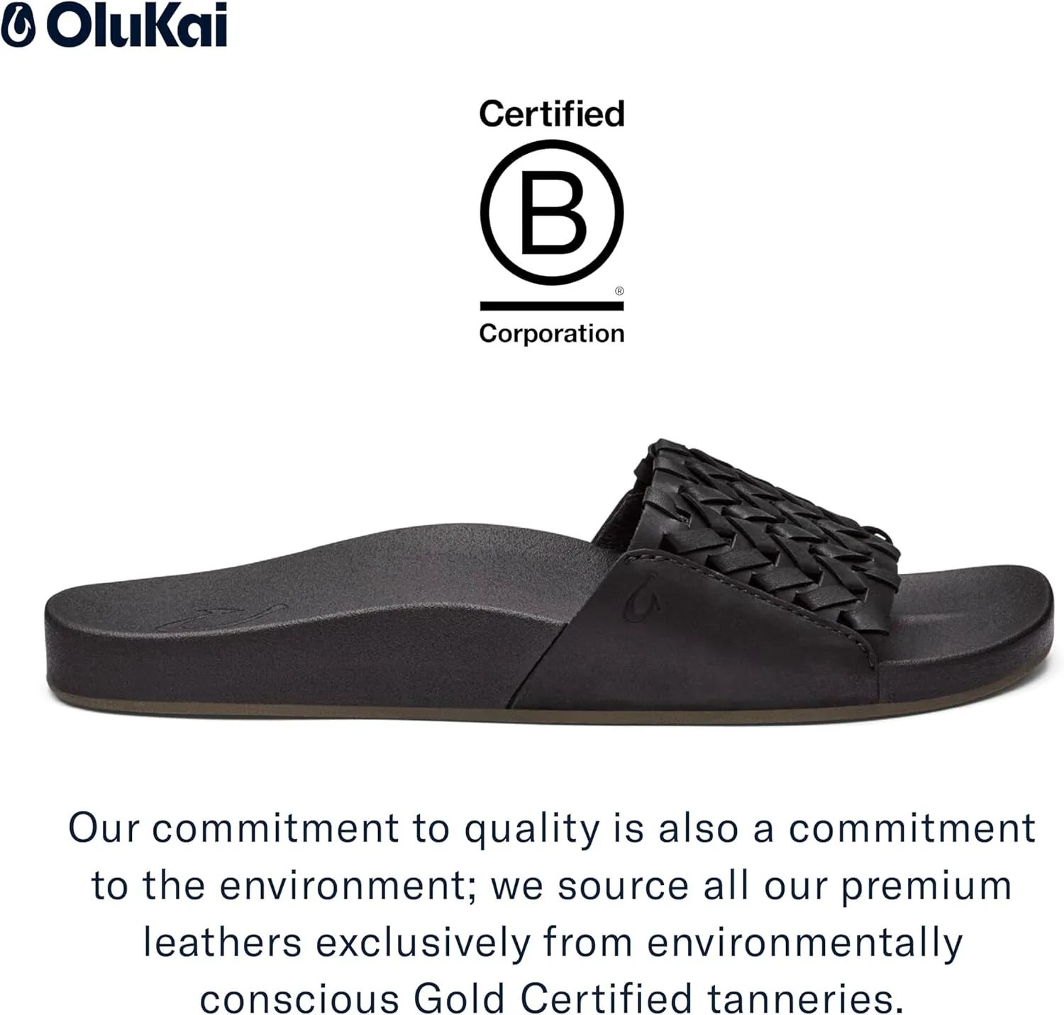 OLUKAI Kamola Women's Slide Sandal, Everyday Stylish Shoe, All-Day Wear & Comfortable Fit