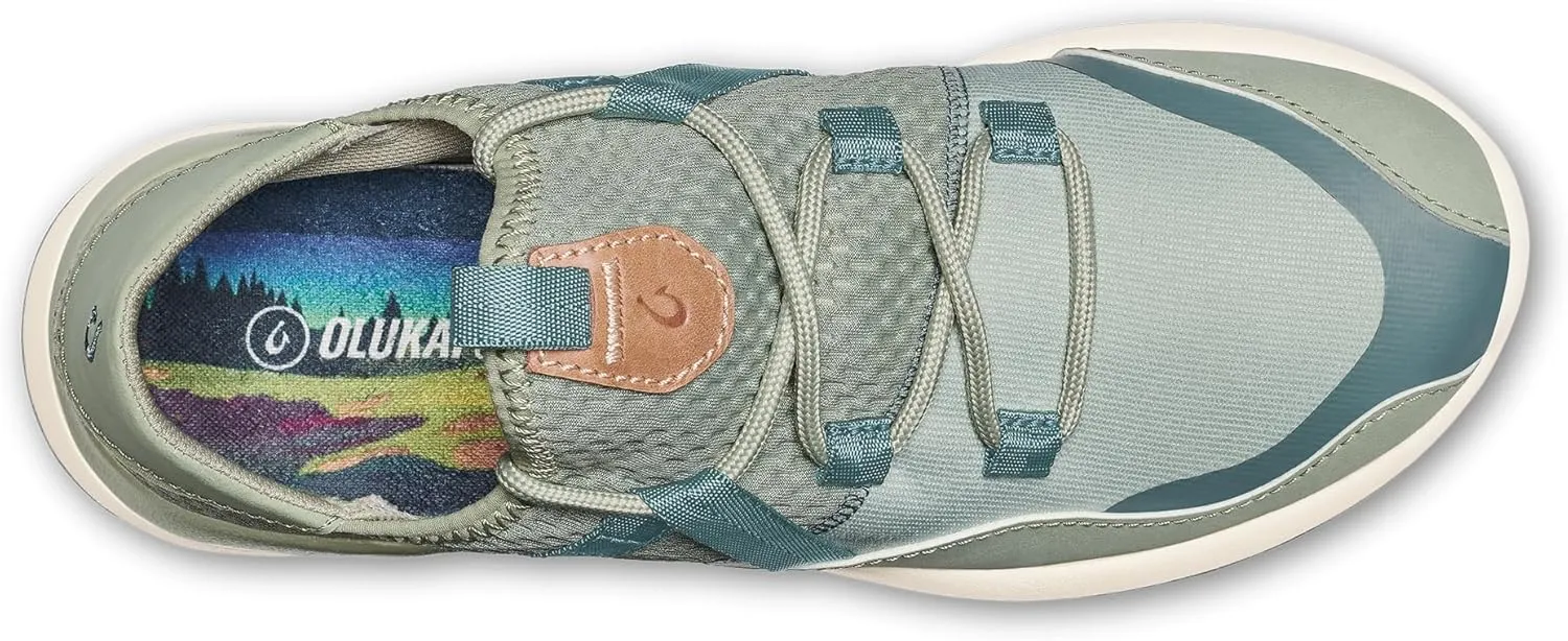 OluKai Kawela Women's Golf Shoes, Spikeless Golf Shoes, Water & Stain Resistant, Leather Details, Easy Slip On, All-Day Comfort & Lightweight