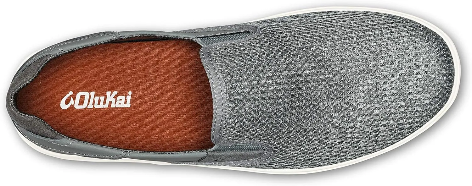 OLUKAI Lae'ahi Men's Slip On Shoes, Versatile & Casual Everyday Sneaker, Lightweight & Breathable Mesh, All-Day Wear & Comfort