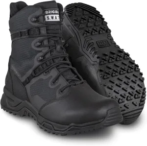 Original S.W.A.T. Alpha Fury 8" Side Zip Leather Toe Waterproof