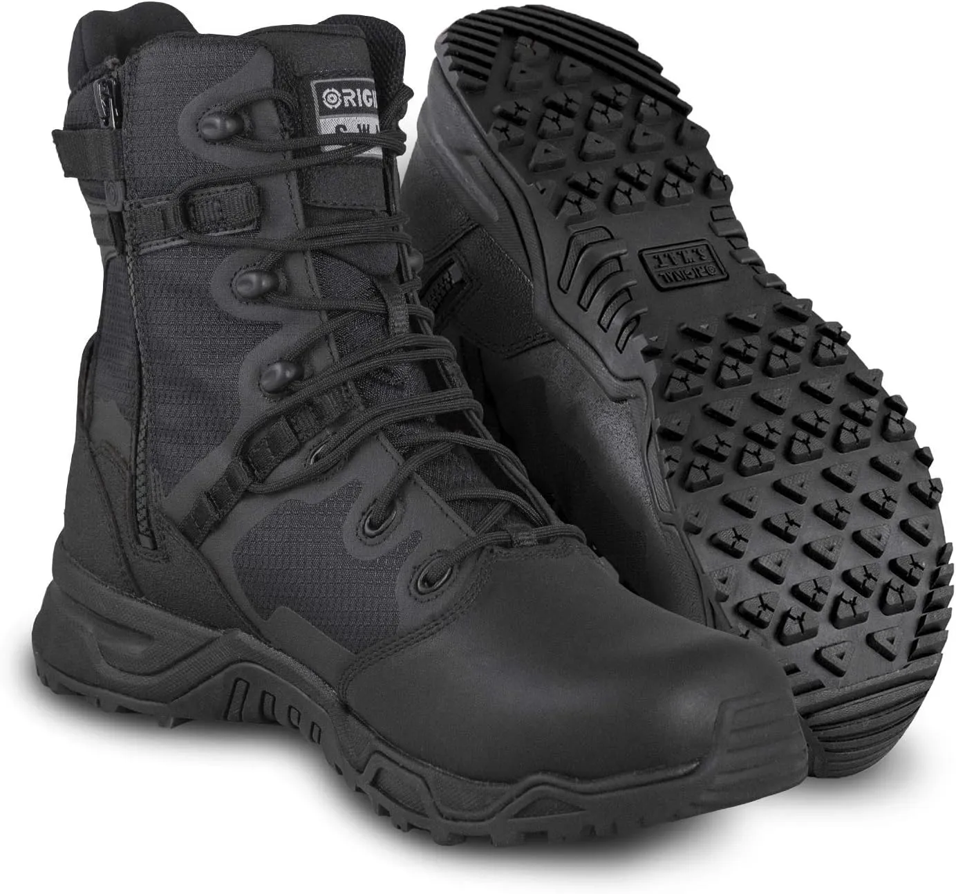 Original S.W.A.T. Men's Alpha Fury 8" Side Zip Leather Toe Outdoors Equipment