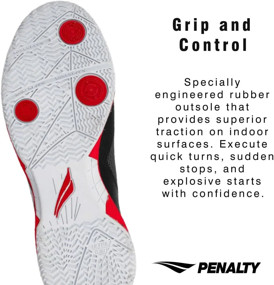 PENALTY Ecoknit MAX 500, The Multi-Sport Indoor Cleat Shoe – Designed for Futsal, Handball, Volleyball, and Tennis
