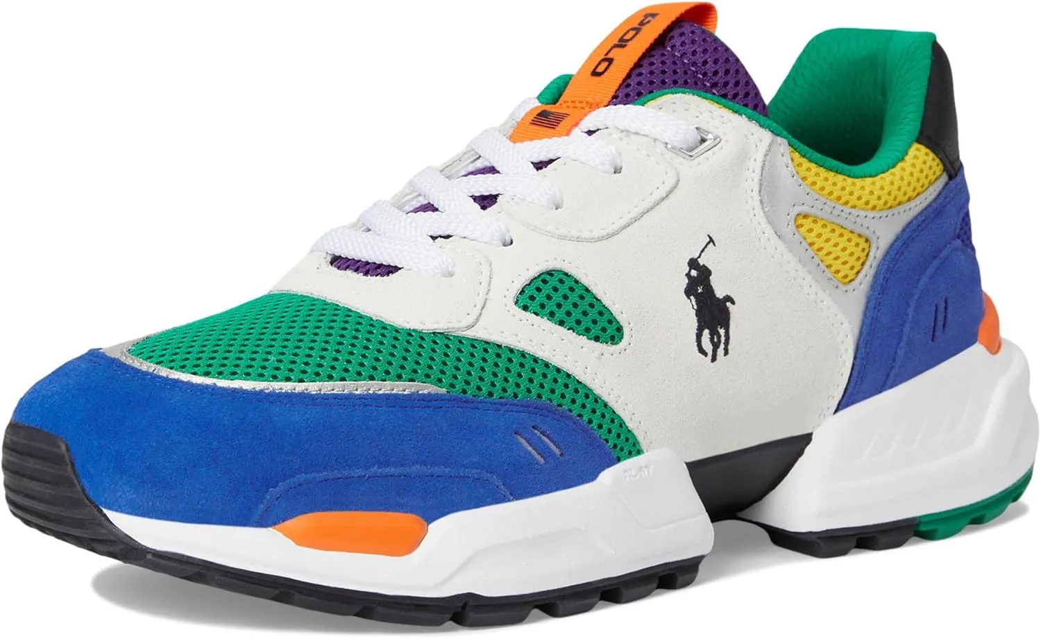 Polo Ralph Lauren Men's Jogger Suede & Mesh Sneaker