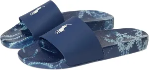 Polo Ralph Lauren, Men's, Shibori-Inspired Slide, Indigo Shibori Patchwork, 15, Medium