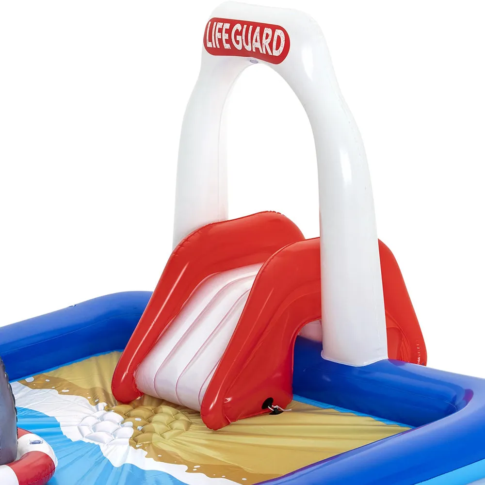 Pools Play Inflatable Above Huge price cut Ground Fast dispatch Swimming Kids Lifeguard Pool Bestway Slide