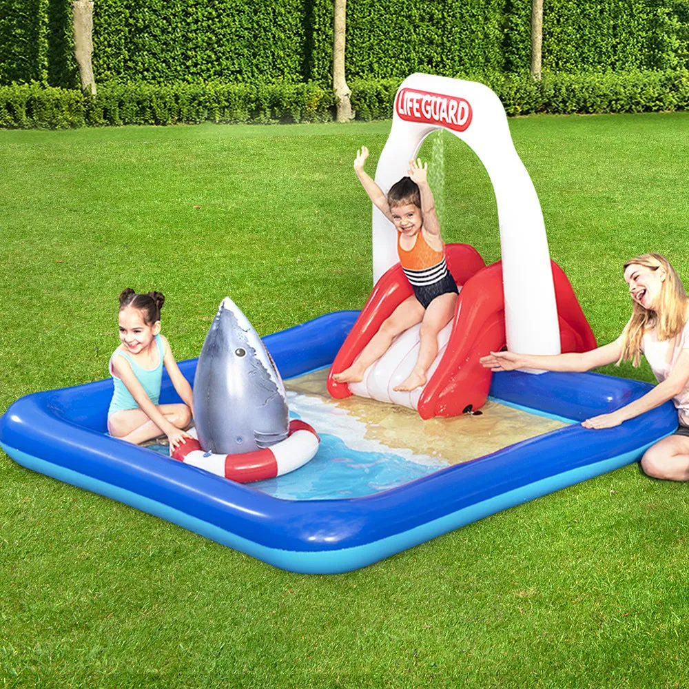 Pools Play Inflatable Above Huge price cut Ground Fast dispatch Swimming Kids Lifeguard Pool Bestway Slide