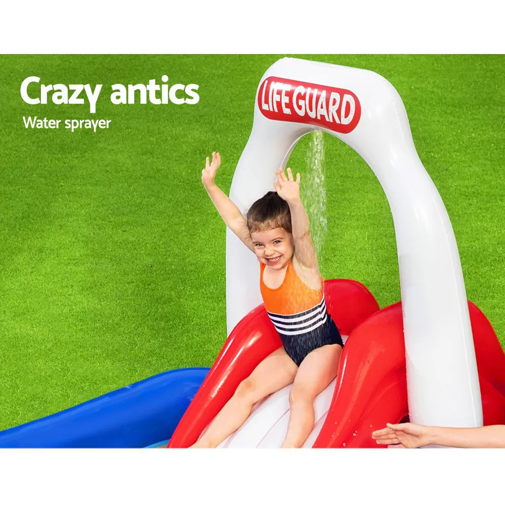 Pools Play Inflatable Above Huge price cut Ground Fast dispatch Swimming Kids Lifeguard Pool Bestway Slide
