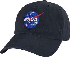 Popfunk Official NASA Meatball Logo Dad Hat - The U18 Adjustable Relaxed-Fit Cap - Unisex for Men and Women, Navy