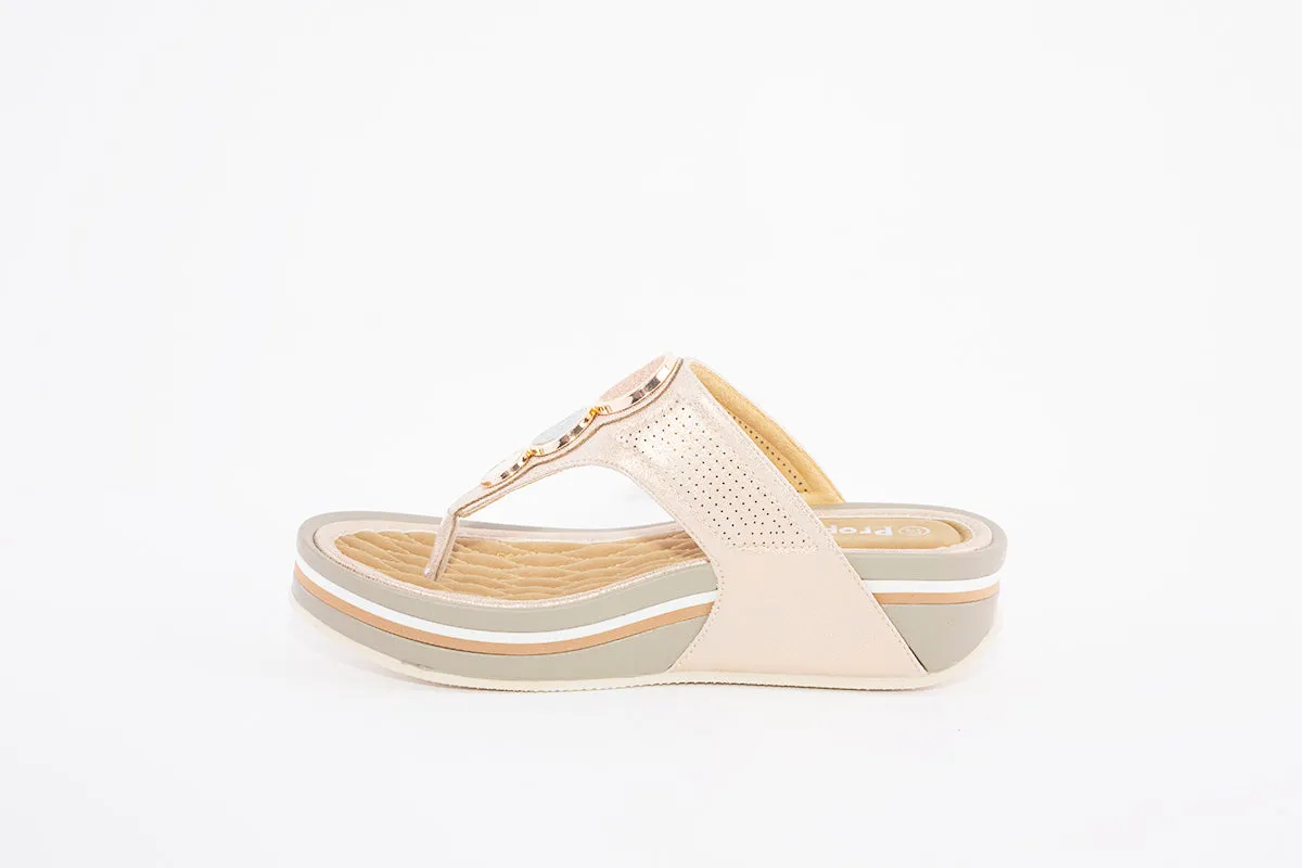 PROPET - WW1530 FASHION TOE-POST MULE - ROSE GOLD