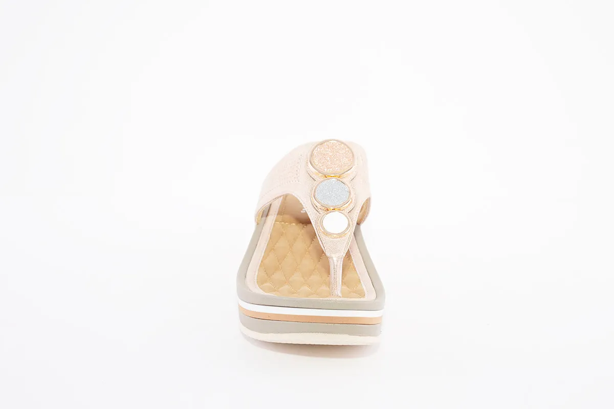 PROPET - WW1530 FASHION TOE-POST MULE - ROSE GOLD