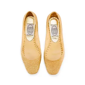 Raffia Chisel Ballet - Gold