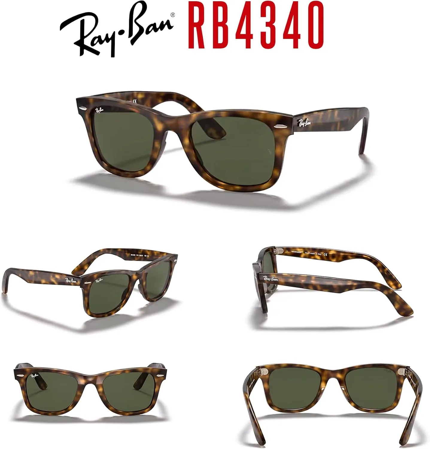 Ray-Ban Rb4340 Wayfarer Ease Square Sunglasses   Bundle with DIW Kit