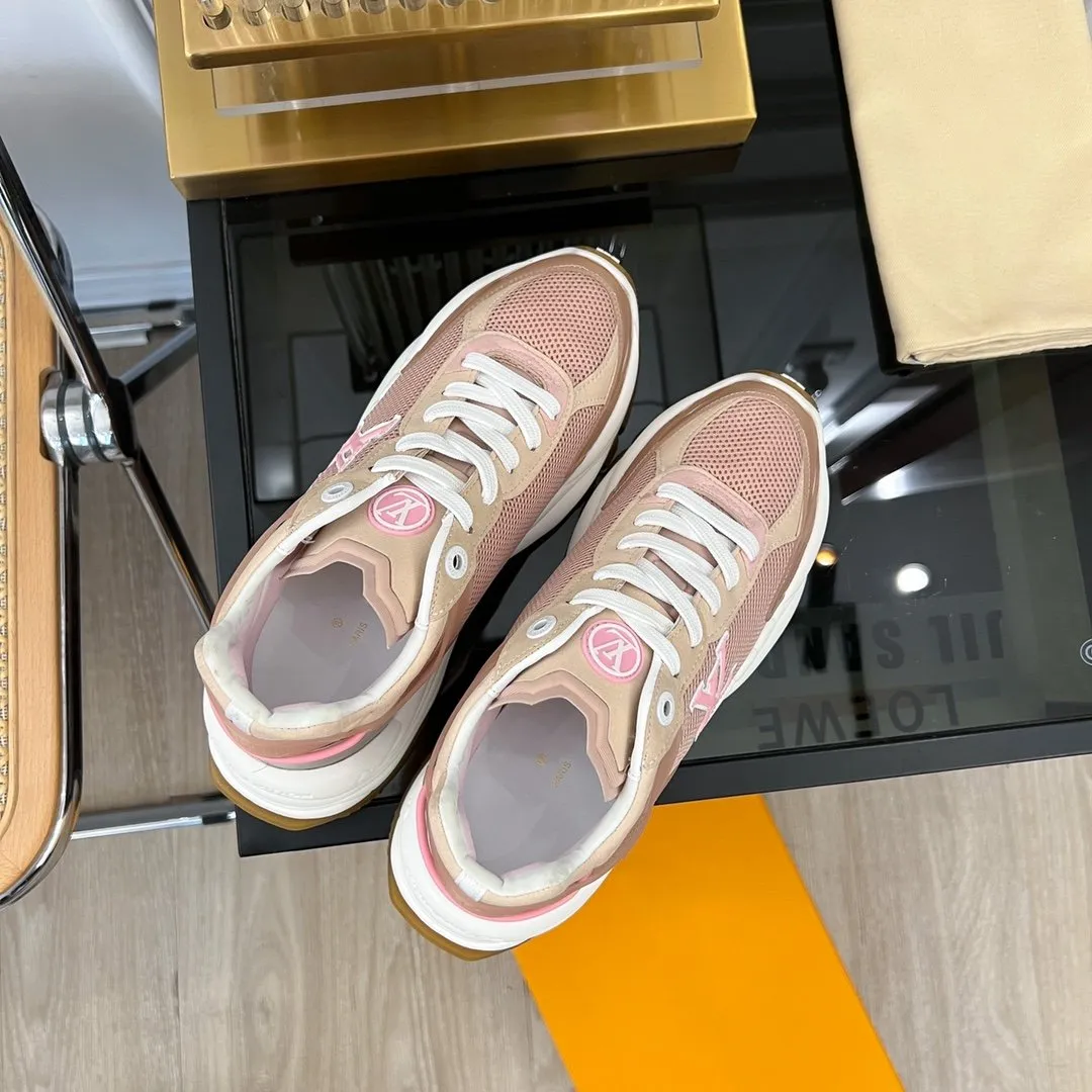 Reduced cost BROWN SNEAKER Louis 55 PINK Vuitton RUN Exclusive options