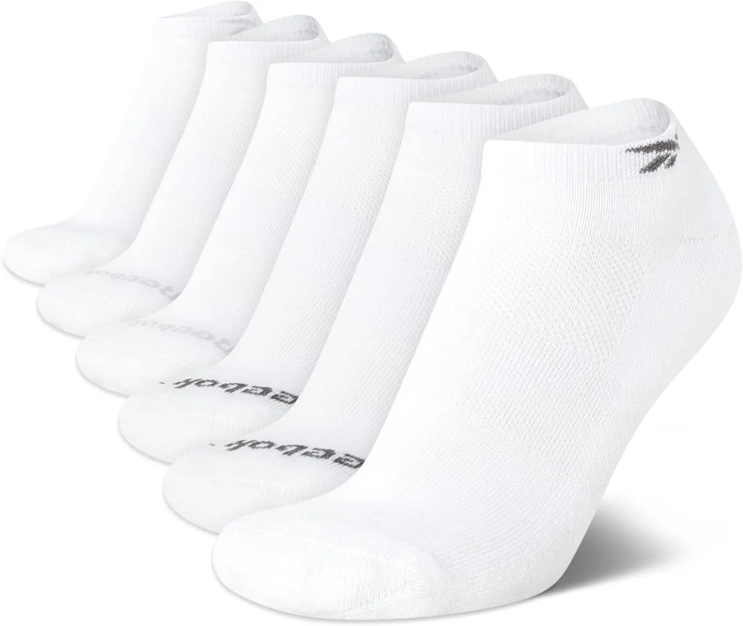 Reebok Men’s Low Cut Socks – 6 Pack Basic Cushion Low Cut No Show Socks for Men - Men's Athletic Socks (Size: 6-12.5)