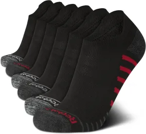 Reebok Men’s Low Cut Socks – 6 Pack Basic Cushion Low Cut No Show Socks for Men - Men's Athletic Socks (Size: 6-12.5)
