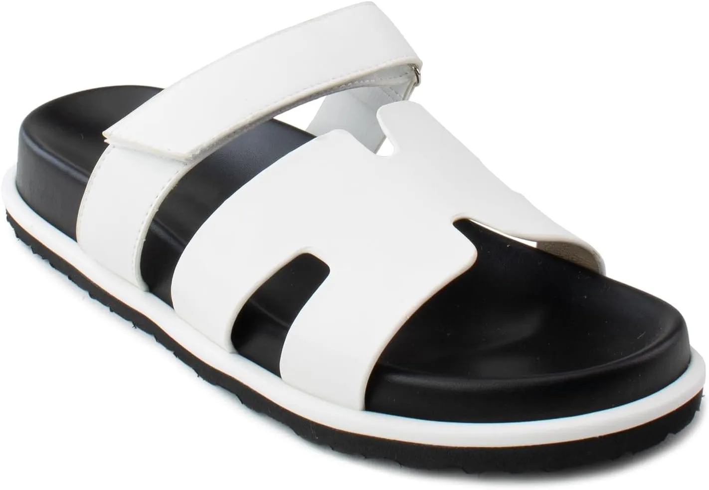 RF ROOM OF FASHION Women's Cutout Design Comfort Slide Sandals