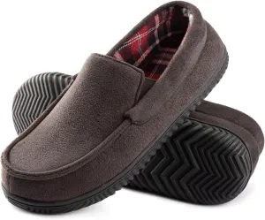 RockDove Men's Alexander Flannel Lined Loafer Slipper