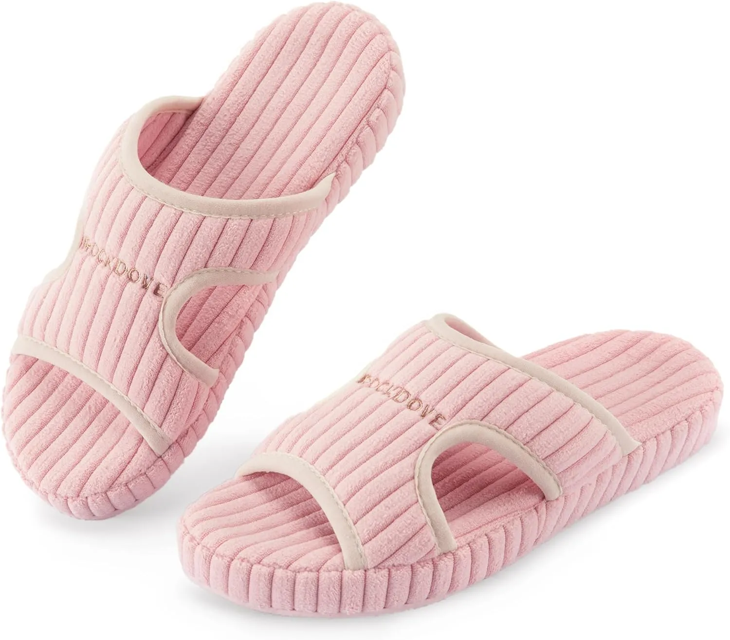 RockDove Women's Bounce-Back Ribbed Corduroy Slide Indoor House Slipper