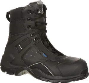 ROCKY 1st Med Carbon Fiber Toe Puncture-Resistant Side-Zip Waterproof Public Service Boot