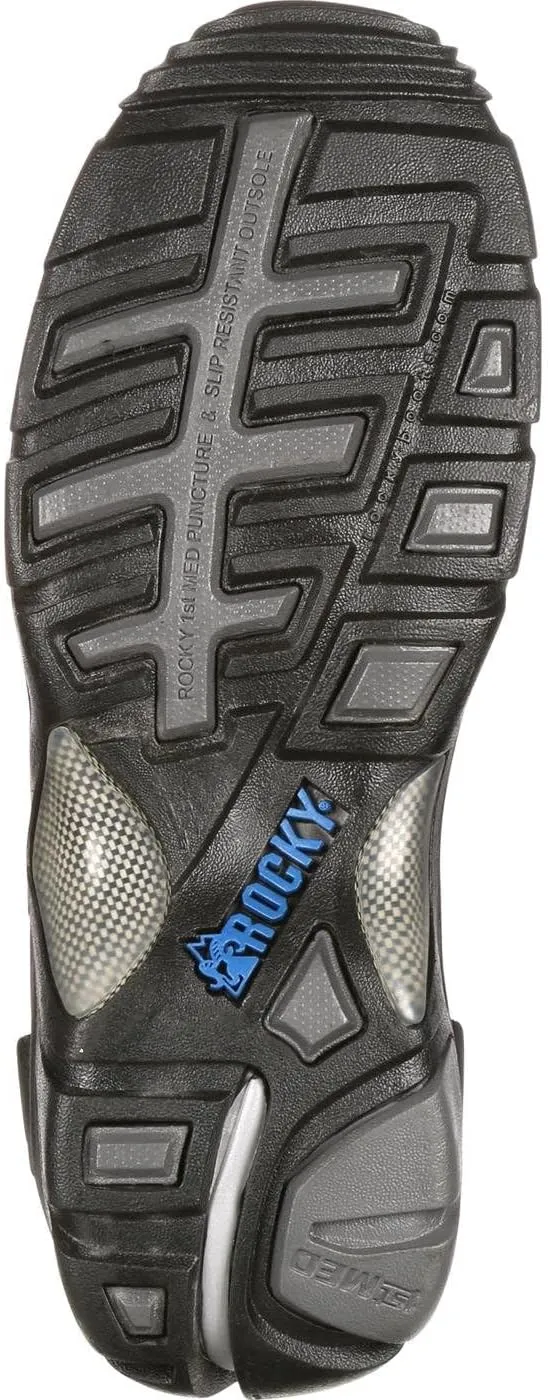 ROCKY 1st Med Carbon Fiber Toe Puncture-Resistant Side-Zip Waterproof Public Service Boot
