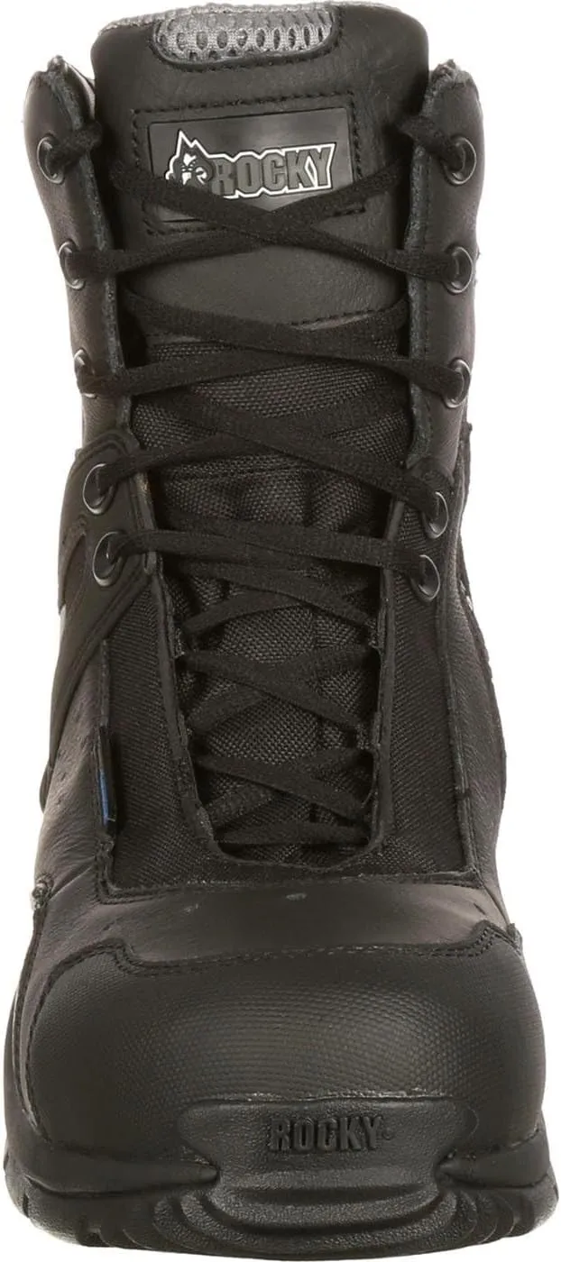 ROCKY 1st Med Carbon Fiber Toe Puncture-Resistant Side-Zip Waterproof Public Service Boot