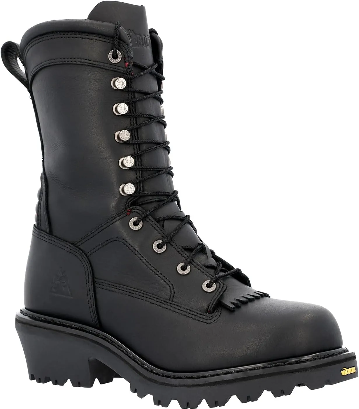 ROCKY Code Red Hotshot Logger Fire Boot, Black, Size 7.5(M)