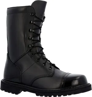 ROCKY Lace Up Jump Boot, Black, Size 9.5(M)
