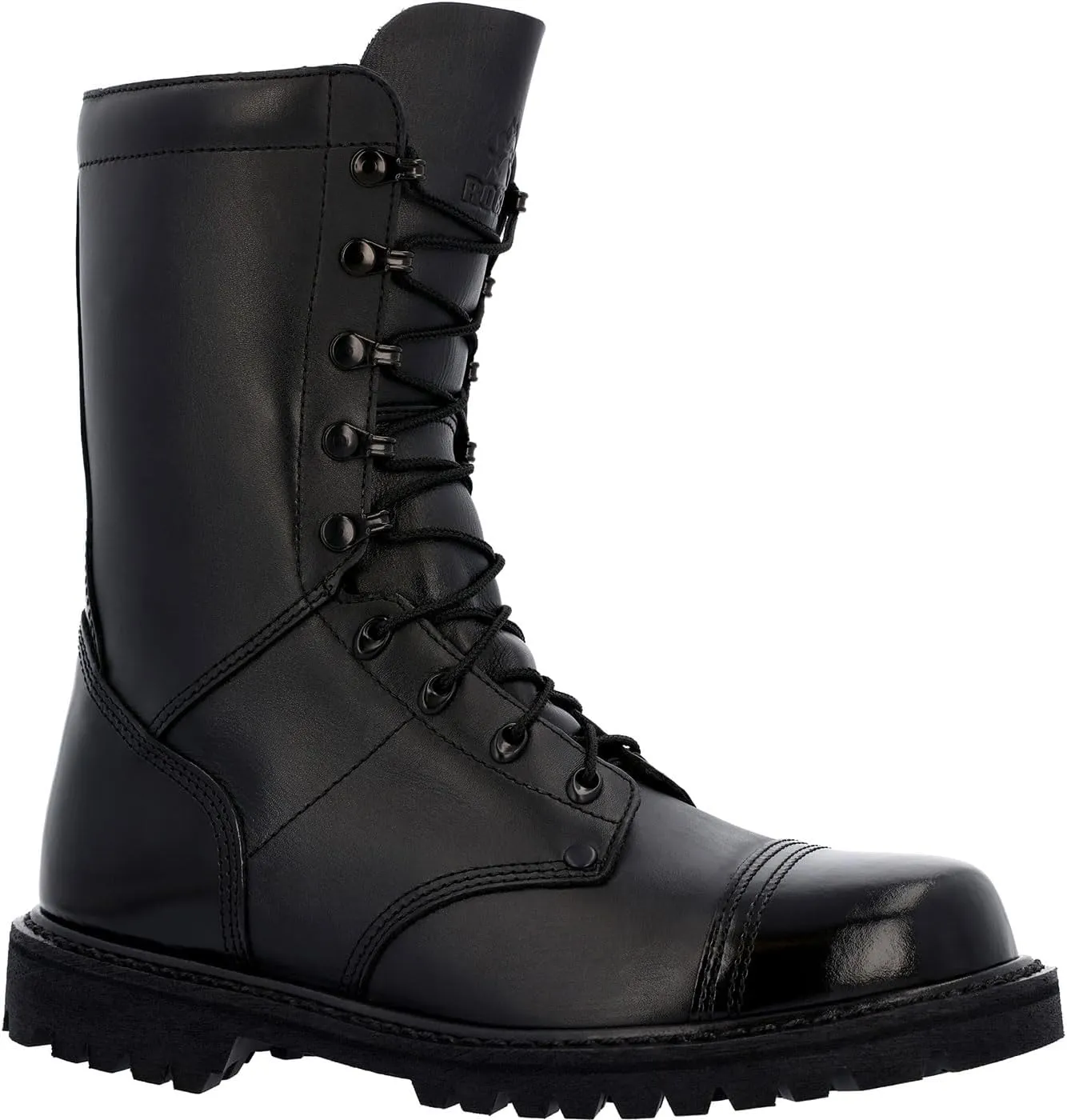 ROCKY Lace Up Jump Boot, Black, Size 9.5(M)
