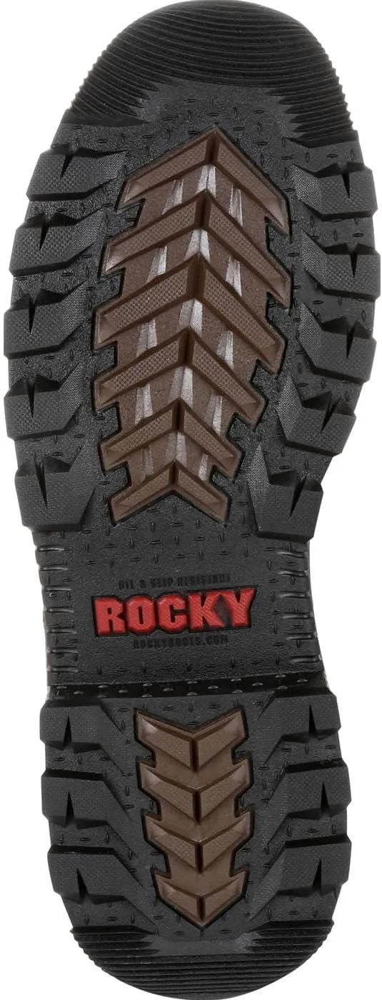 ROCKY Mens Rams Horn Waterproof 800G Insulated Composite Toe Work/Duty - Brown