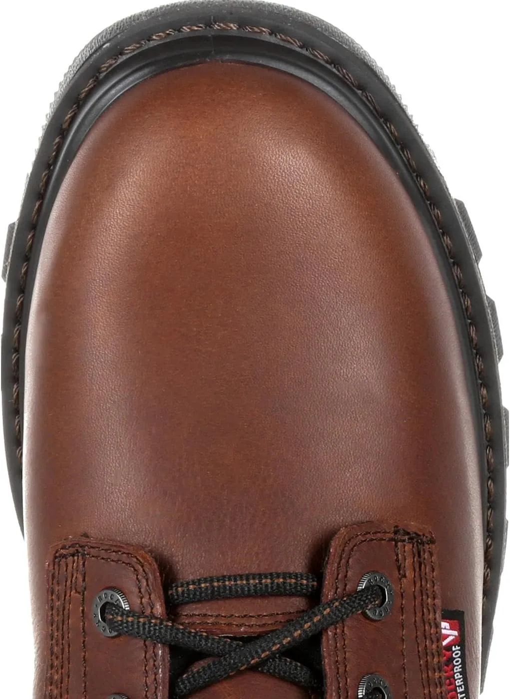 ROCKY Mens Rams Horn Waterproof 800G Insulated Composite Toe Work/Duty - Brown