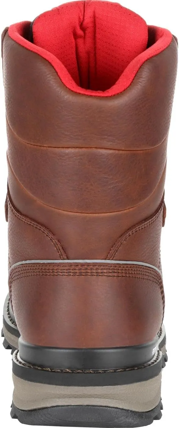 ROCKY Mens Rams Horn Waterproof 800G Insulated Composite Toe Work/Duty - Brown