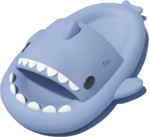 rosyclo Shark Slides for Women and Men, Cute Shark Slippers Adult Youth Cloudy Summer Soft Lightweight Anti-Slip Thick Sole Beach House Cloud Cushioned Shower Slide Sandals Indoor Outdoor