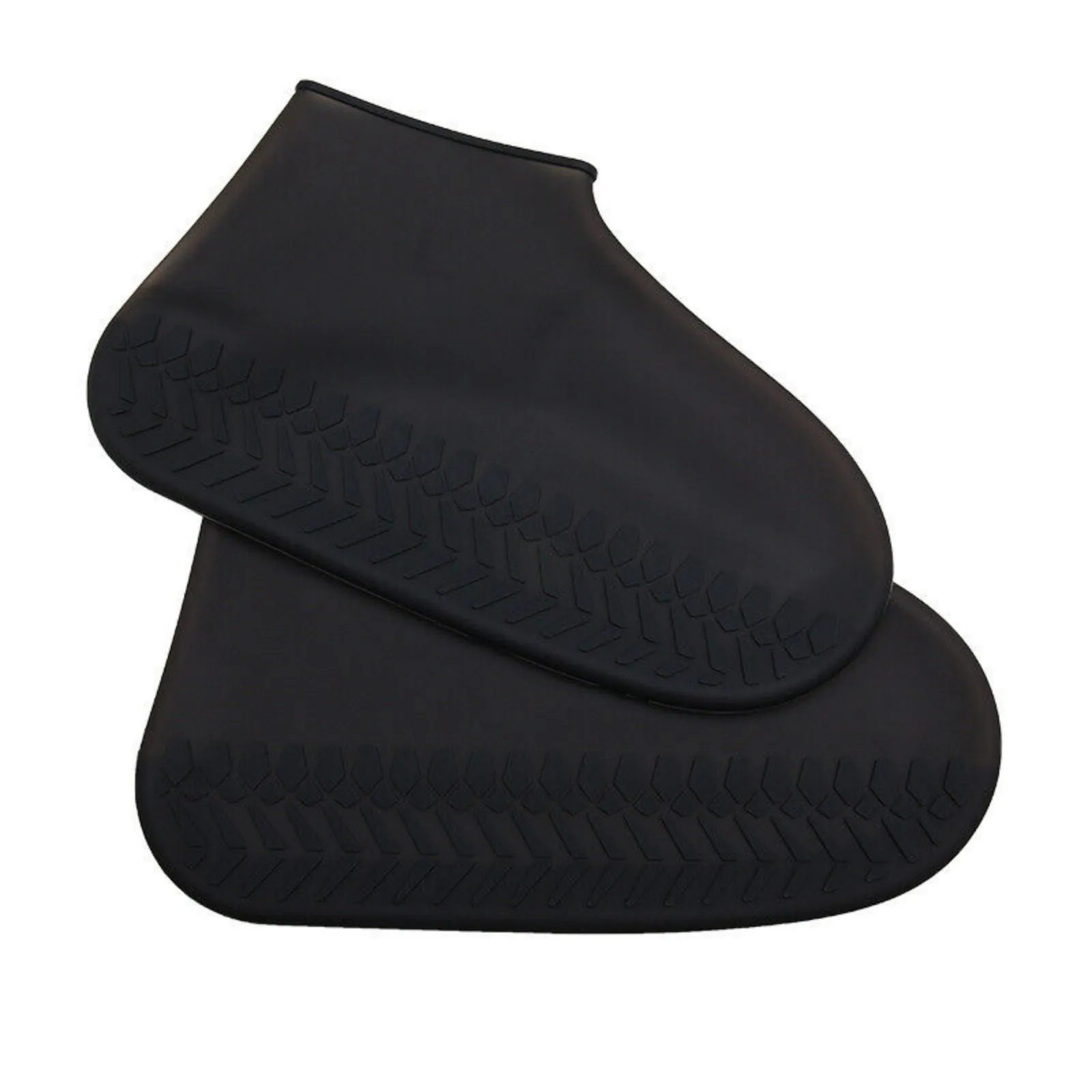 RUBBER Foot Medium Non Slip Rain Water SHOE COVER WATERPROOF Silicone  Black