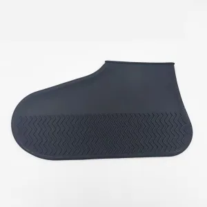 RUBBER Foot Medium Non Slip Rain Water SHOE COVER WATERPROOF Silicone  Black