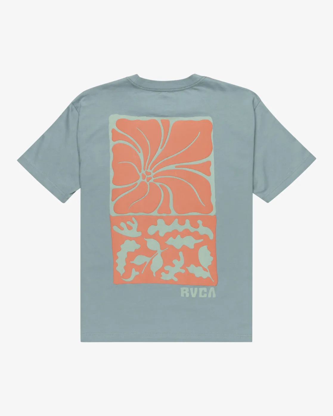 RVCA Hibiscus Stamp Short Sleevet-Shirt Lead