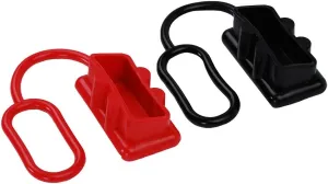 SaferCCTV 2 Pack Battery Quick 350A Connector Dust Cover, Soft Cover, Connector Cover Compatible with 350Amp DC Power Connectors