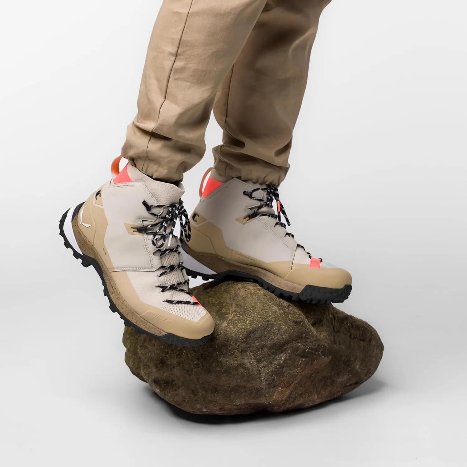 Salewa Women's Puez Knit Mid Powertex Waterproof Trail Boot for Hiking & Trekking
