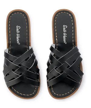 Salt Water Sandal | Retro Slide | Black | Adult