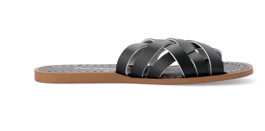 Salt Water Sandal | Retro Slide | Black | Adult