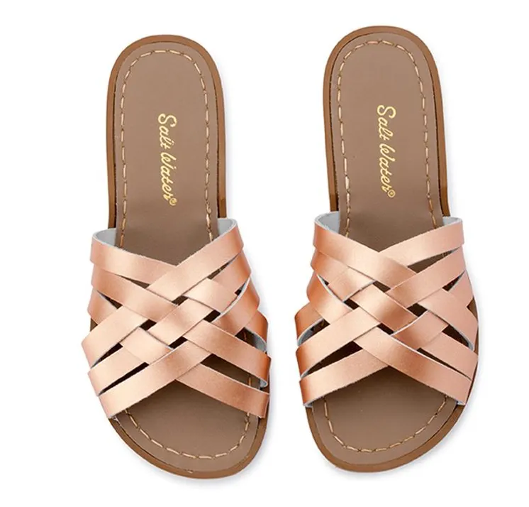 Salt Water Sandal | Retro Slide | Rose Gold | Adult