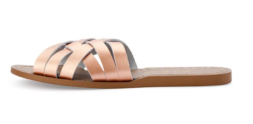 Salt Water Sandal | Retro Slide | Rose Gold | Adult