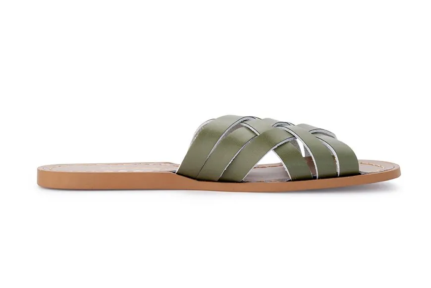 Salt Water Sandals | Retro Slide | Olive | Adult