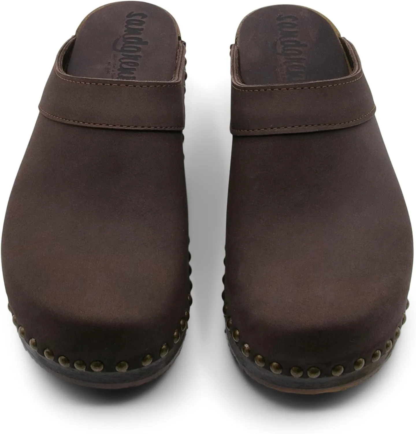 Sandgrens Handmade Swedish Wood Clogs for Men, Low Heel Mule | Bergen